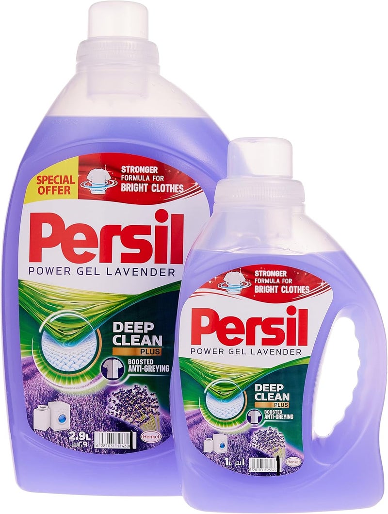 Persil Power Gel Liquid Laundry Detergent, With Deep Clean Technology, Lavender - Image 1
